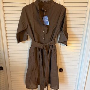 Elegant Brown Women's Dress